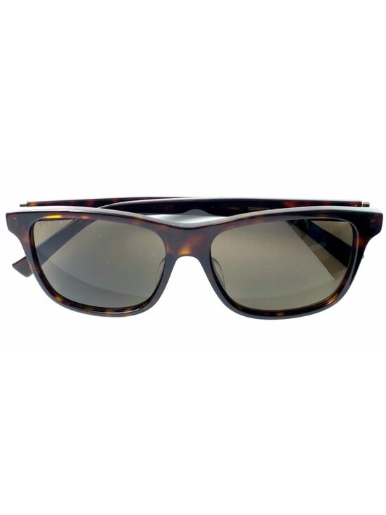 Gucci GG0451SA 54mm Womens Mens Rectangle Square Sunglasses Havana Brown - Italy